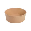 Saladier carton kraft brun 1100ml PE diam18.4 cm H5.9cm